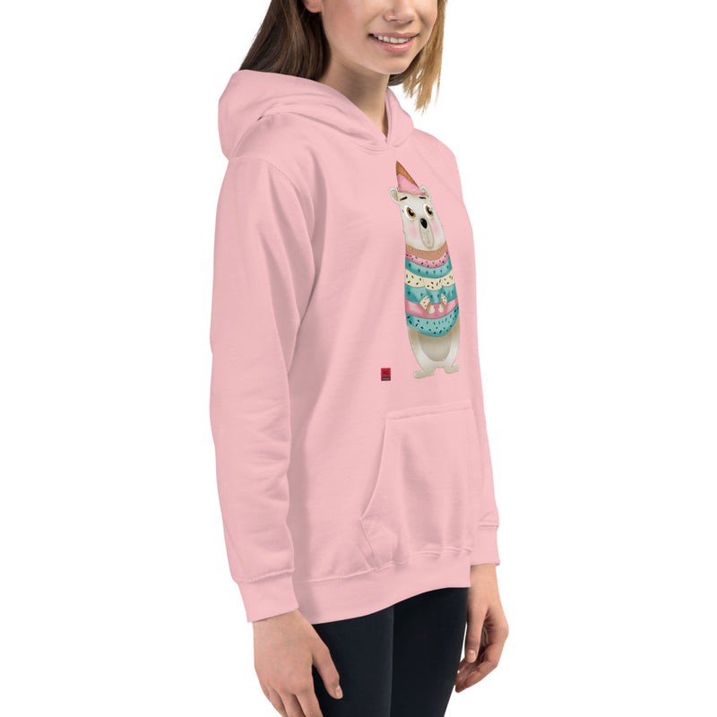 Girls Hoodie - with a Cute Bear from Candyland Cartoon Series