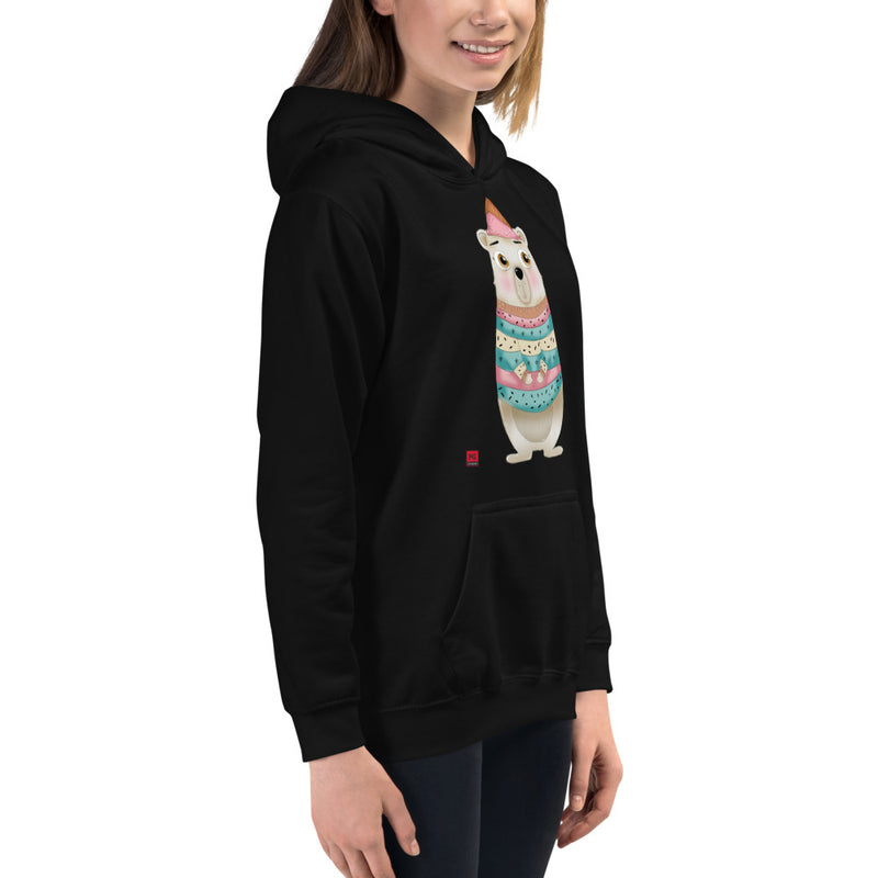 Girls Hoodie - with a Cute Bear from Candyland Cartoon Series