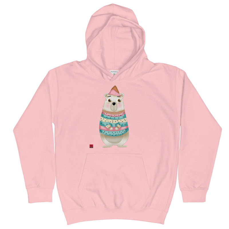 Girls Hoodie - with a Cute Bear from Candyland Cartoon Series