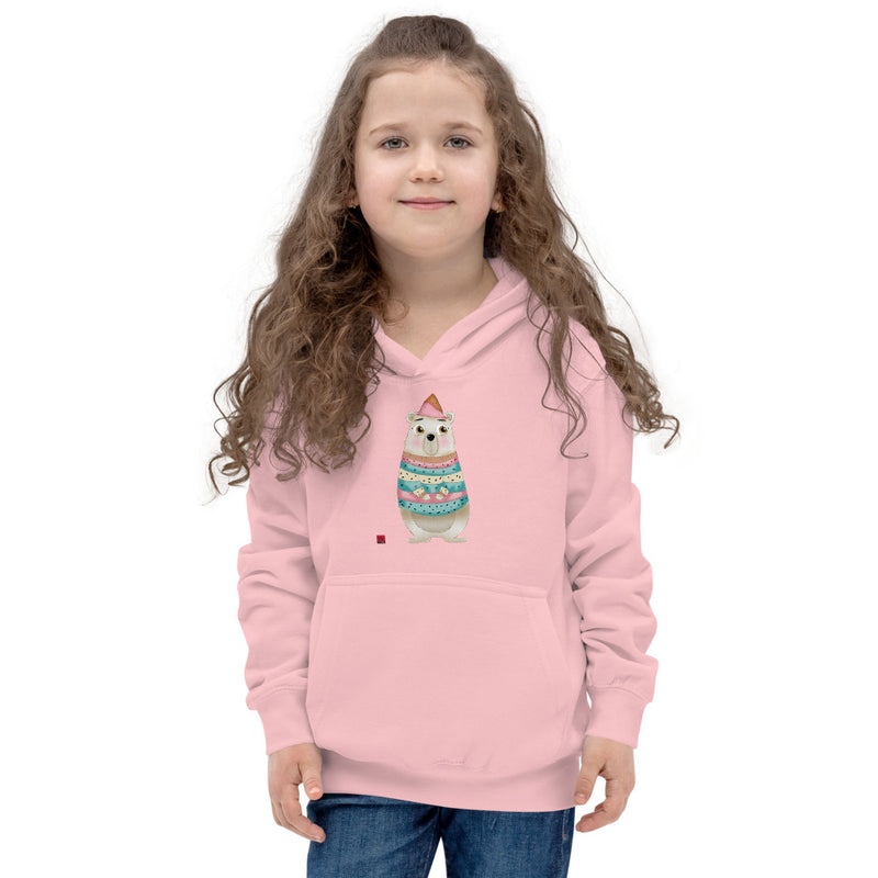 Girls Hoodie - with a Cute Bear from Candyland Cartoon Series