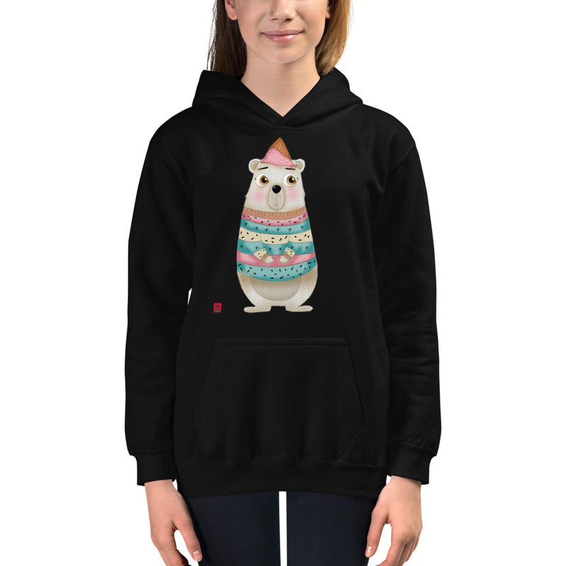 Girls Hoodie - with a Cute Bear from Candyland Cartoon Series